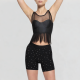 Chic and fashionable splicing lace vest