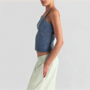 Fashion denim suspenders backless