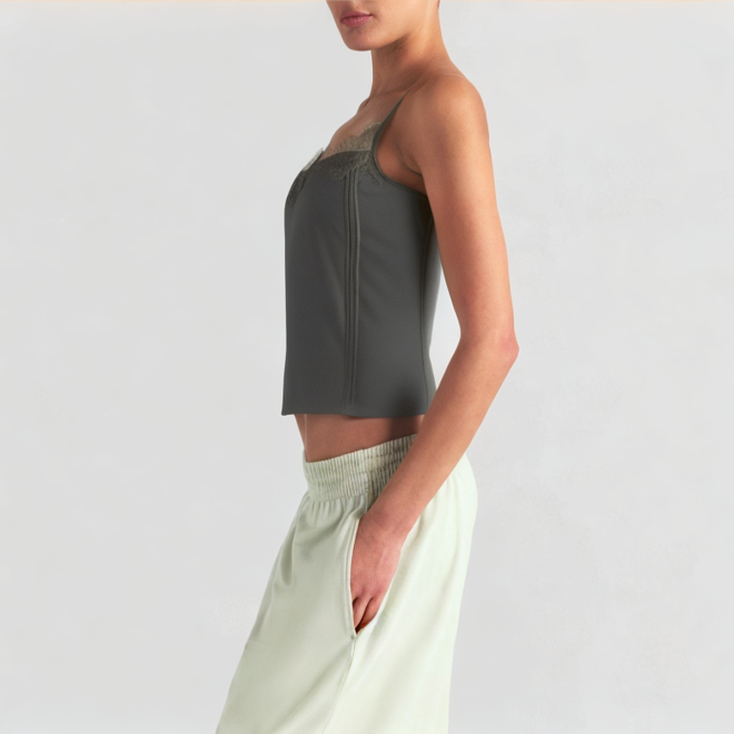 Side button vest backless suspenders