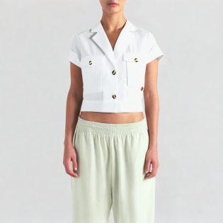 Sweet and fashionable short suit collar
