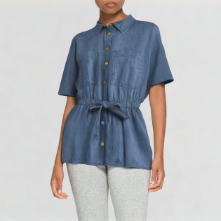 Chic fashion series contrasting color top