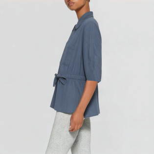 Chic fashion series contrasting color top
