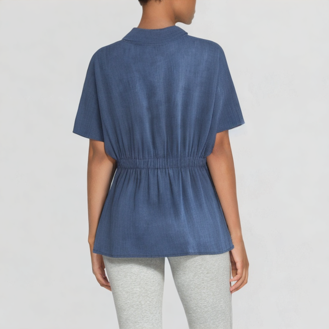 Chic fashion series contrasting color top