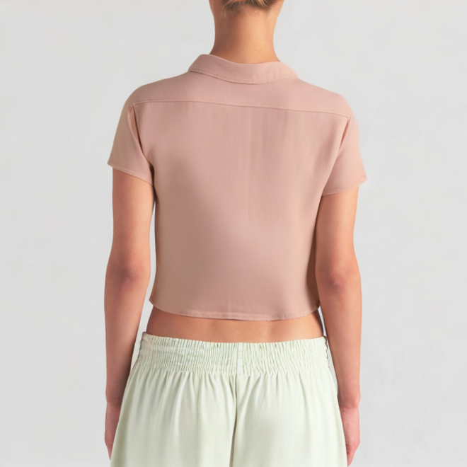 Chic and fashionable double-pocket shirt