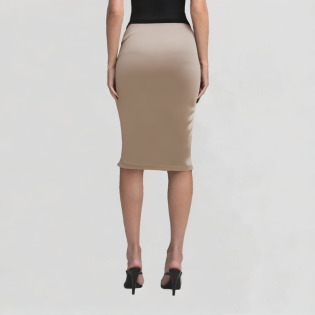 Pink Irregular Pleated Skirt