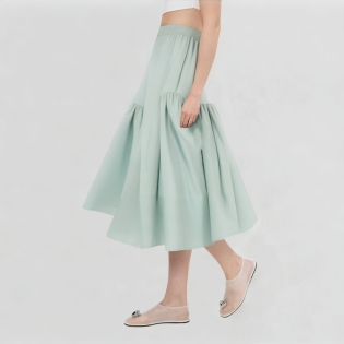 Mint Green High Waist Skirt