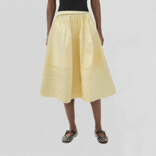 Yellow A-Line Umbrella Skirt