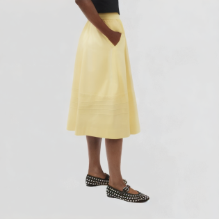 Yellow A-Line Umbrella Skirt