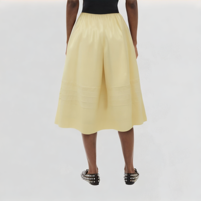Yellow A-Line Umbrella Skirt