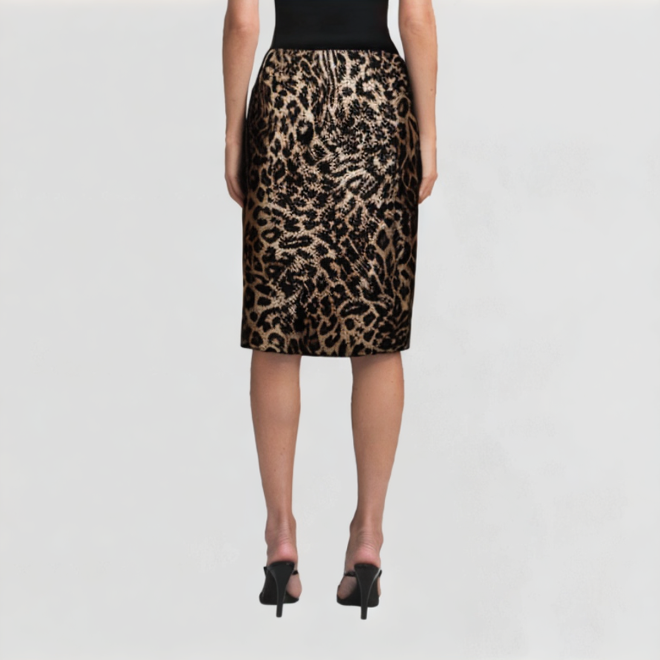 Temperamental Leopard Print A-Line Skirt