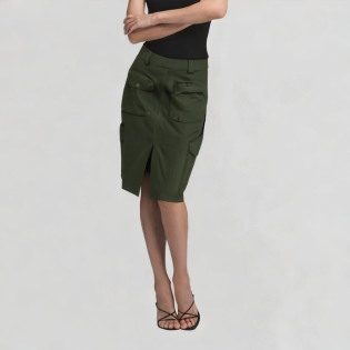 Advanced Slit Straight Skirt