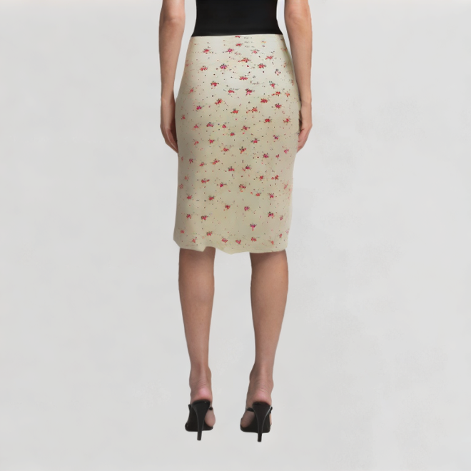 Casual Floral Fishtail Skirt