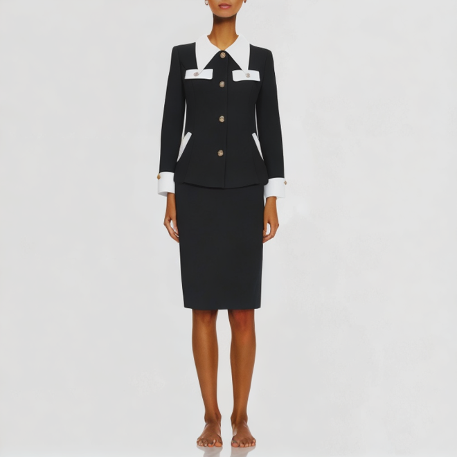 high-end modern lightweight luxury suit two-piece set