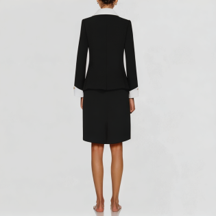 high-end modern lightweight luxury suit two-piece set