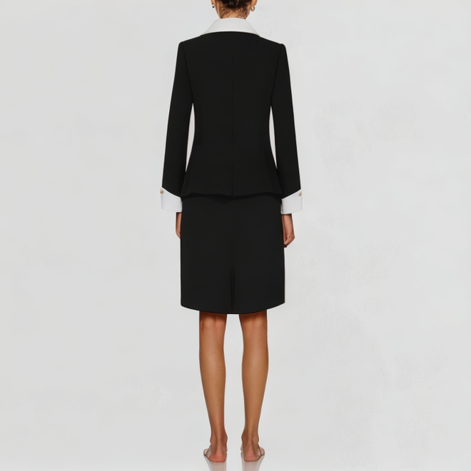 high-end modern lightweight luxury suit two-piece set