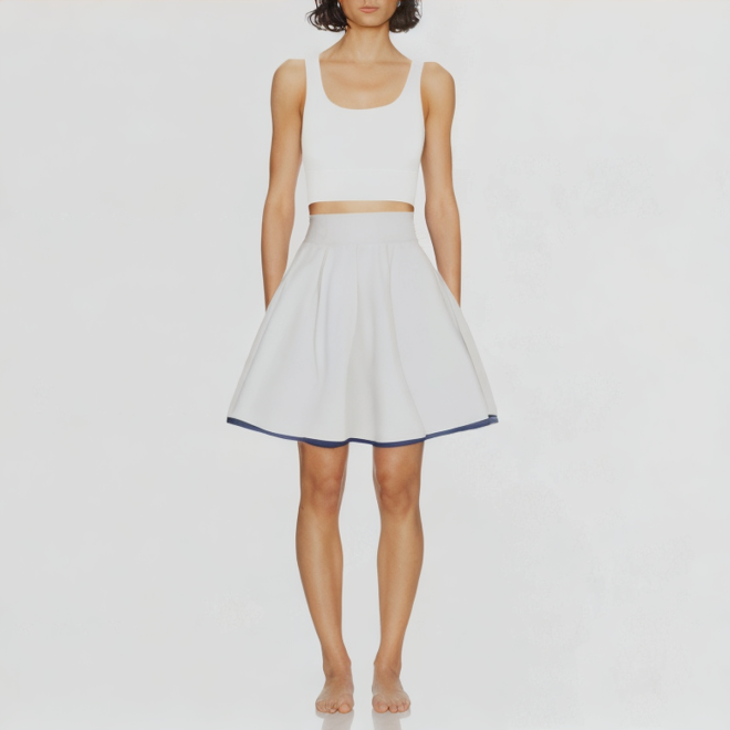 Sexy women's tennis suit two-piece set