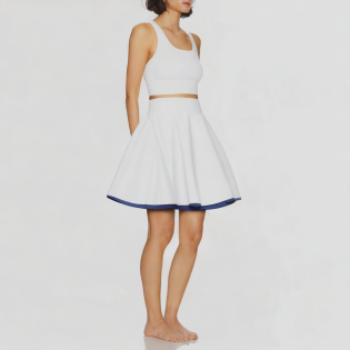 Sexy women's tennis suit two-piece set
