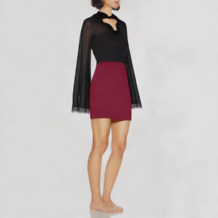 Casual tight dress lace perspective