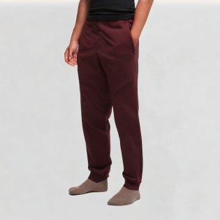 Anti-wrinkle drawstring pants solid canvas pants