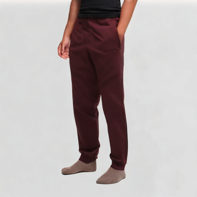 Anti-wrinkle drawstring pants solid canvas pants