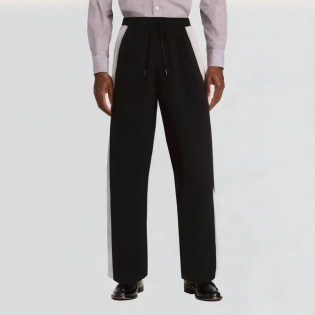 Color-blocked loose sweatpants