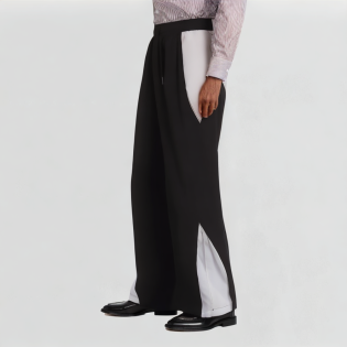 Color-blocked loose sweatpants