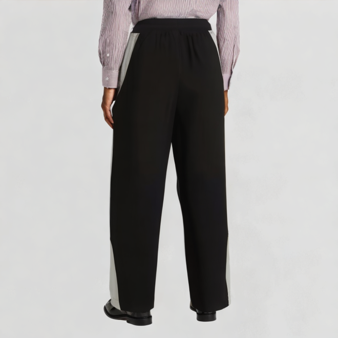 Color-blocked loose sweatpants