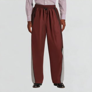Patchwork sports loose pants