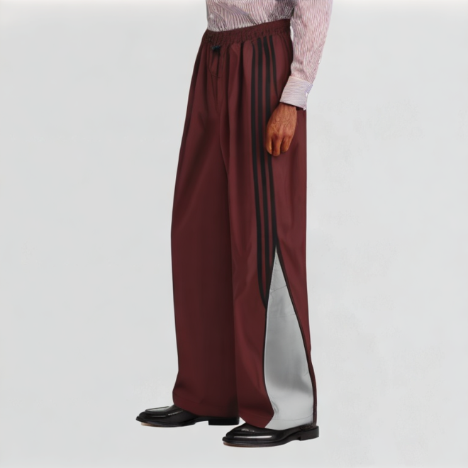 Patchwork sports loose pants