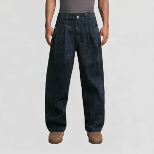 Classic retro flat loose jeans
