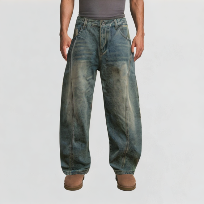 High-quality loose-fit jeans