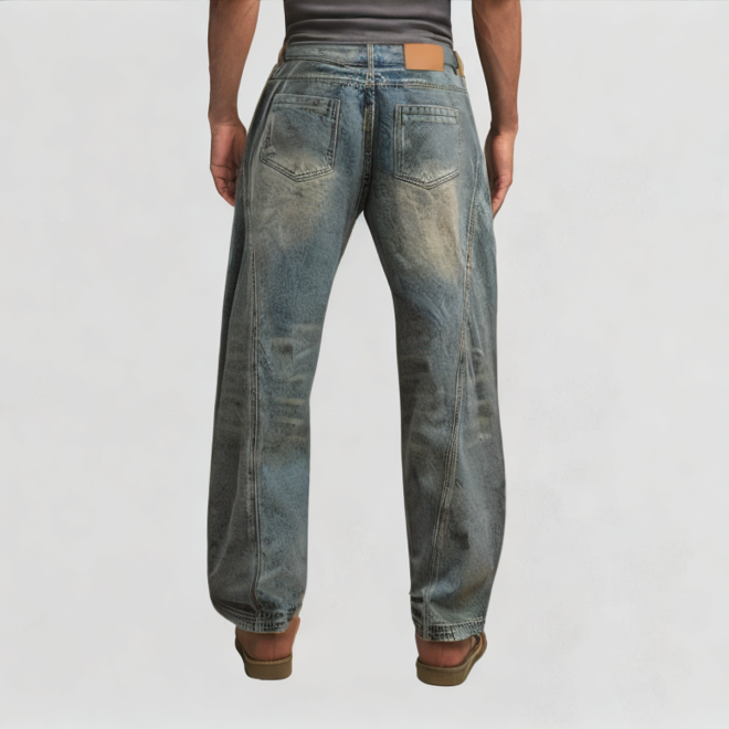 High-quality loose-fit jeans