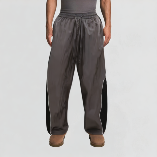 Retro splicing quick-drying loose sweatpants