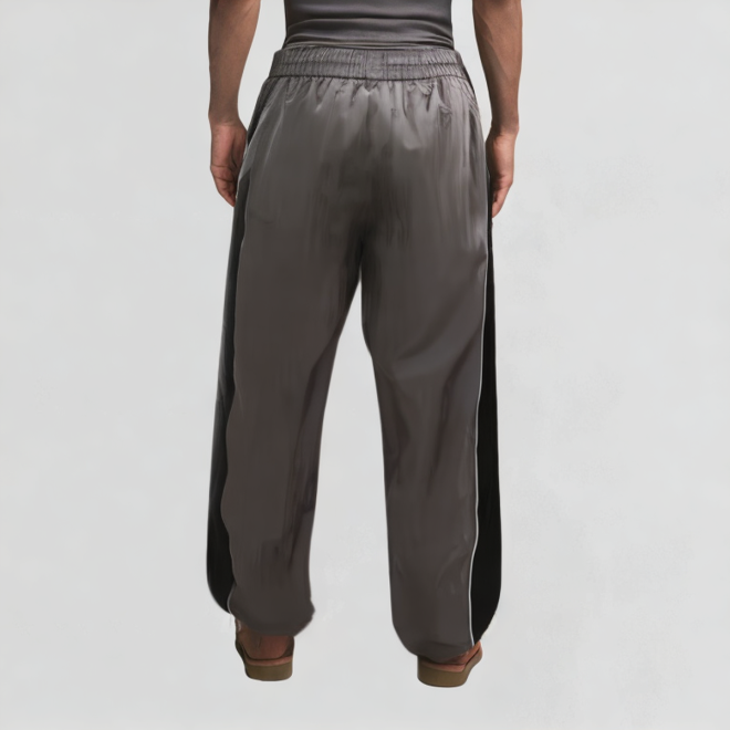 Retro splicing quick-drying loose sweatpants
